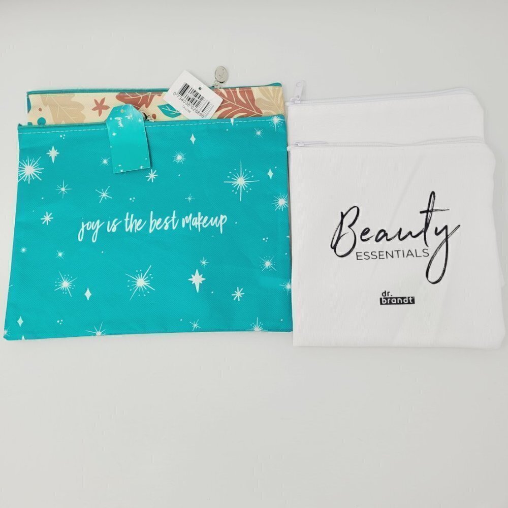 4 New Thrive & Dr. Brandt Cosmetic Bags